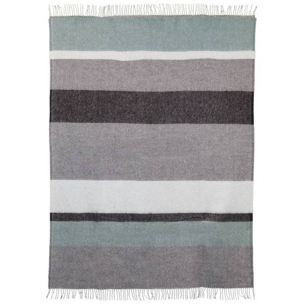 Tagesdecke Dion Grau - Grün - Weiß - Textil - 170 x 1 x 130 cm