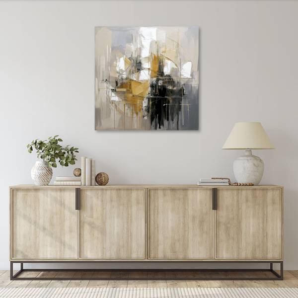 Canvas schilderij Flits 40 x 40 cm