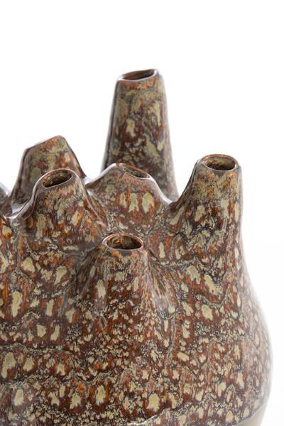 Vase COSENZA Braun - Keramik - 20 x 23 x 20 cm
