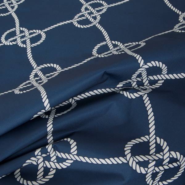 Tischdecke GARDEN Blau - Textil - 140 x 1 x 220 cm