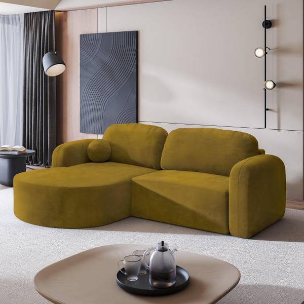 Ecksofa AMILIA M Gelb