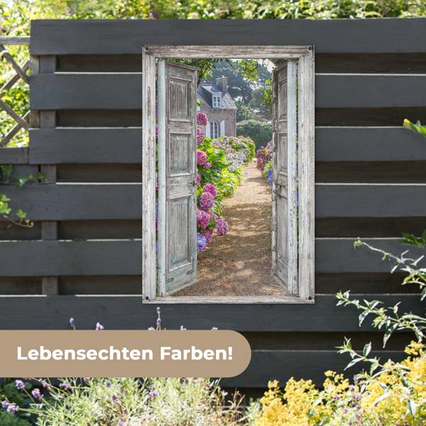 GARTENPOSTER Gartenpforte 80 x 120 cm