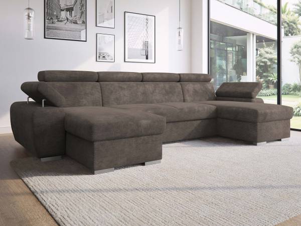 Wohnlandschaft Plaza U Braun