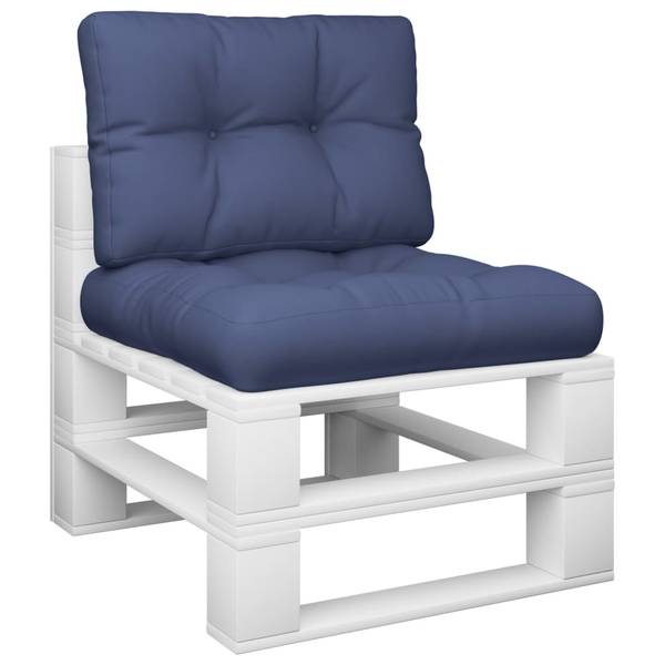 Pallet bankkussens 3005164-1 set van 2 marineblauw - 50 x 50 cm