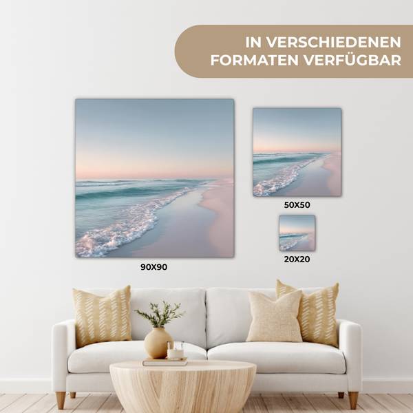 LEINWANDBILD Küstenlinie 20 x 20 cm