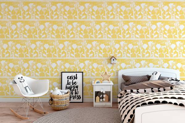 Panorama-Tapete Tulipano Gelb