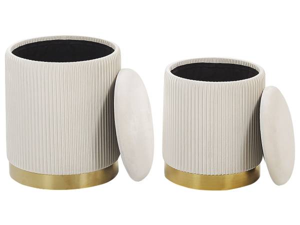 Gartenset MIRAMAR 2-tlg Gold - Weiß