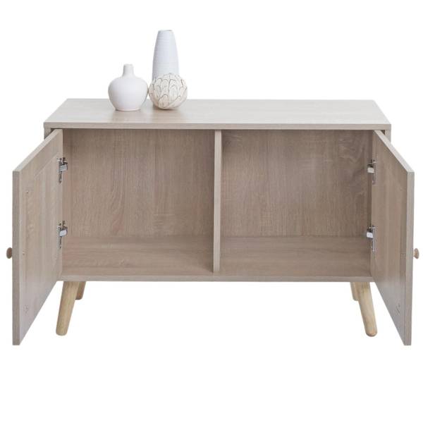 Commode M40 bruin - plaatmateriaal op houtbasis - 80 x 56 x 30 cm