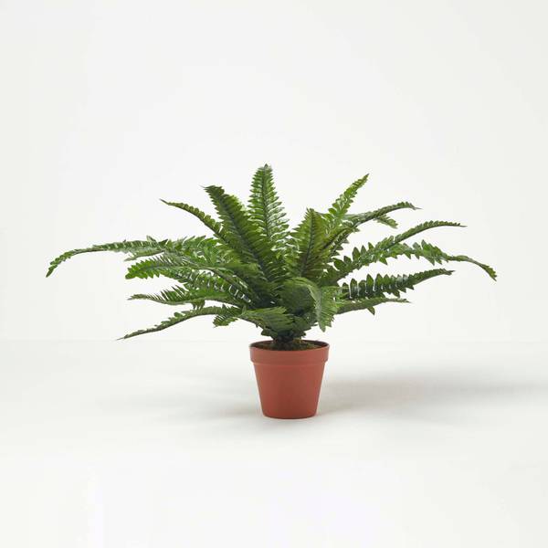 Fougère artificielle Boston Vert - Polyester - 16 x 45 x 45 cm