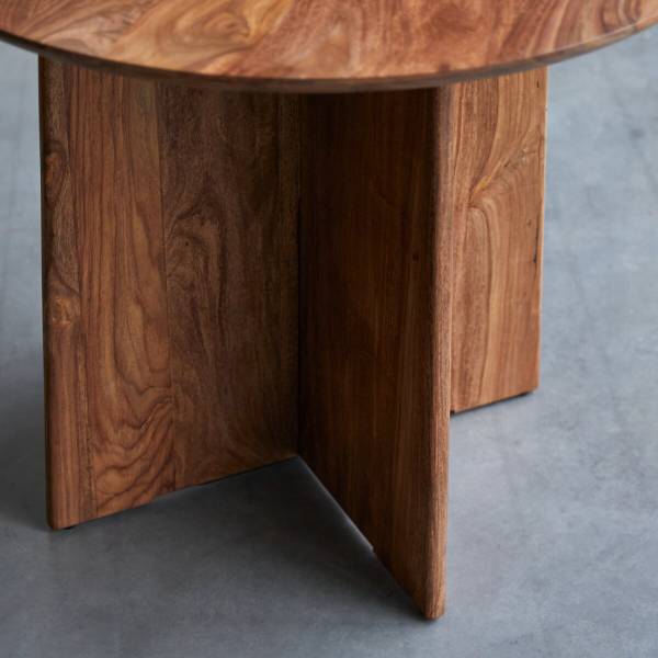 Tisch Anja Braun - Sheesham - 91 x 76 x 91 cm