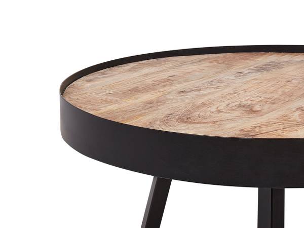 Table basse WAKITA Noir - Bois massif - 74 x 40 x 74 cm