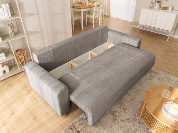 Schlafsofa Calma Taupe - Chenille