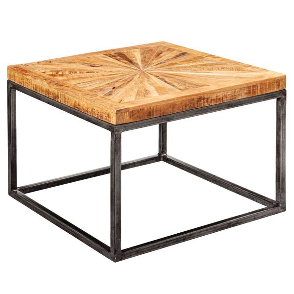 Couchtisch SALUZZO mit Ablagefläche Braun - Mango - 55 x 40 x 55 cm