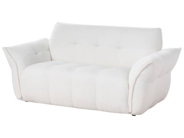 2-Sitzer Sofa HALBA Schwarz - Weiß