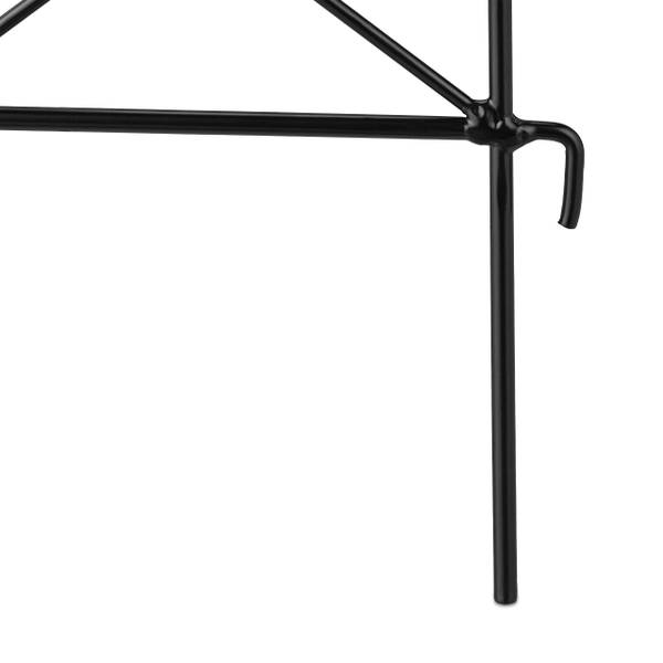 Barrière de jardin en métal à 6 éléments Noir - Fer - 55 x 40 x 1 cm