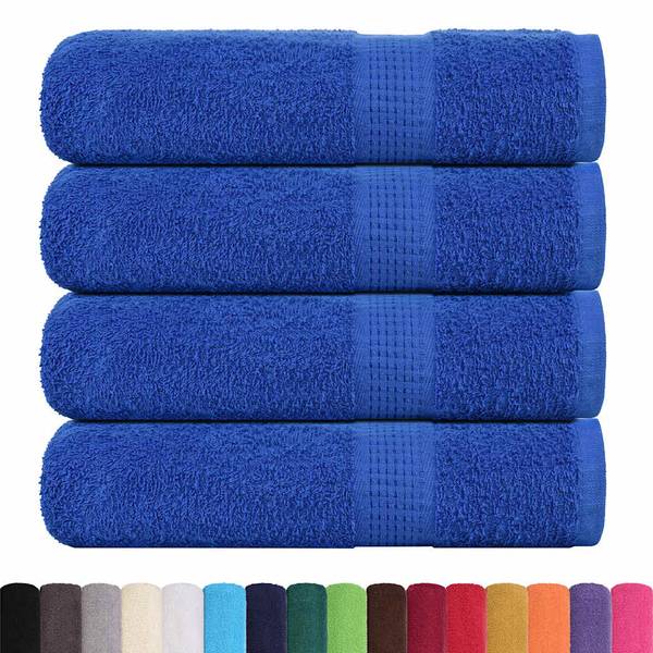 Serviette 3032087-15 (lot de 4) Bleu - 50 x 100 cm