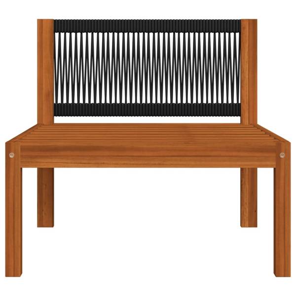 Salon de jardin 3057893 (lot de 11) Blanc - Coton - Polyester - Acacia - 65 x 60 x 65 cm