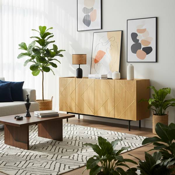 Sideboard Synomone Braun - Holzwerkstoff - 40 x 78 x 160 cm