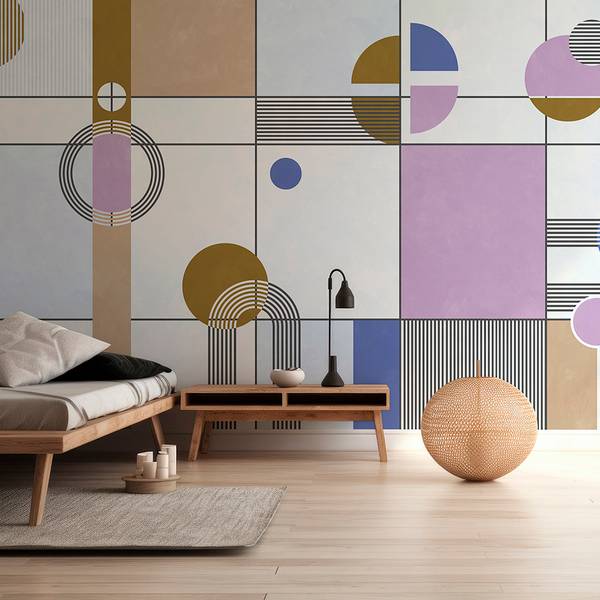 Panorama-Tapete 1987 Multicolor - 288 x 300 x 288 cm