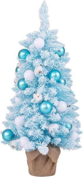 Mini-Weihnachtsbaum OY46958DE Blau - Kunststoff - 44 x 90 x 44 cm