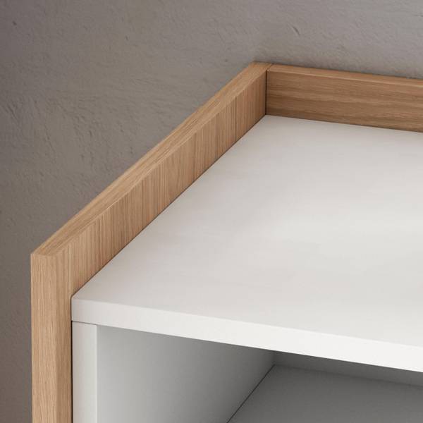 Dressoir Sokkel II licht eikenhout - wit