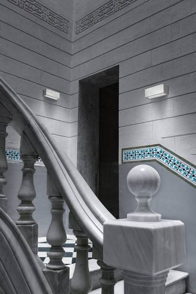 Wandleuchte Lia Weiß - Metall - 22 x 9 x 9 cm