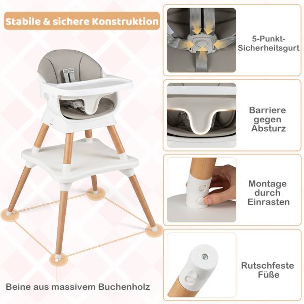 Hochstuhl NQ32294 Grau
