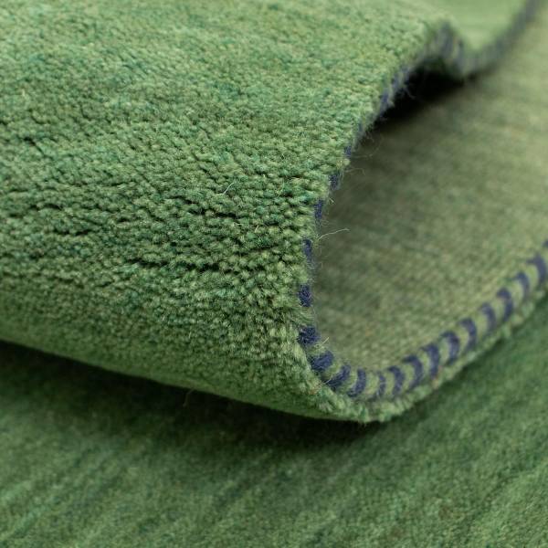 Wollteppich Deluxe Grün