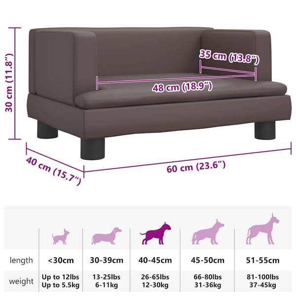 Lit pour chien 3015971 Marron