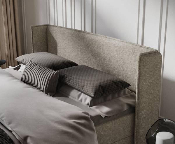 Bed Passion beige - grijs - Ligoppervlak breedte: 200 cm