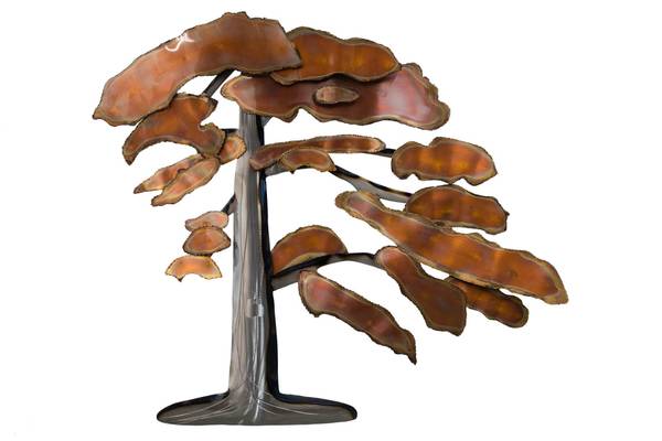 Sculpture murale Arbre Auren Marron - Métal - 97 x 88 x 7 cm