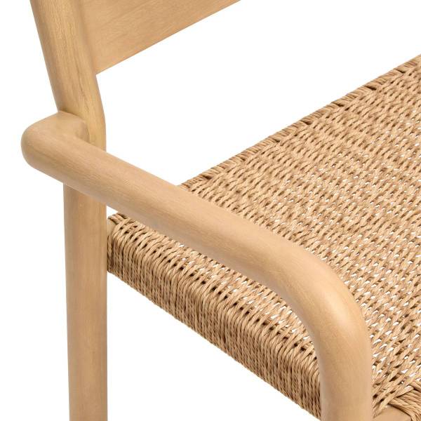 Gartenbank WOOKY Beige - Massivholz - 56 x 80 x 139 cm