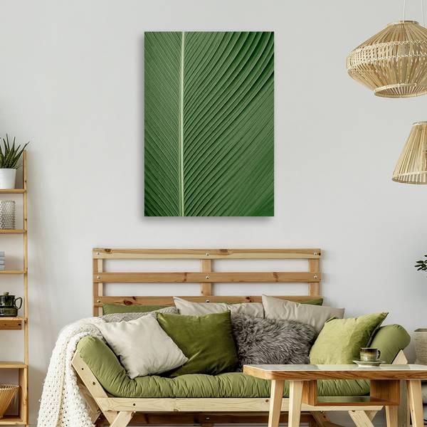 Canvas schilderij Bladeren 60 x 90 cm