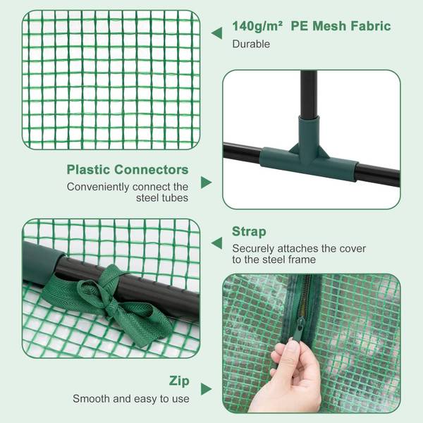 Foliengewächshaus Marilyn Grün