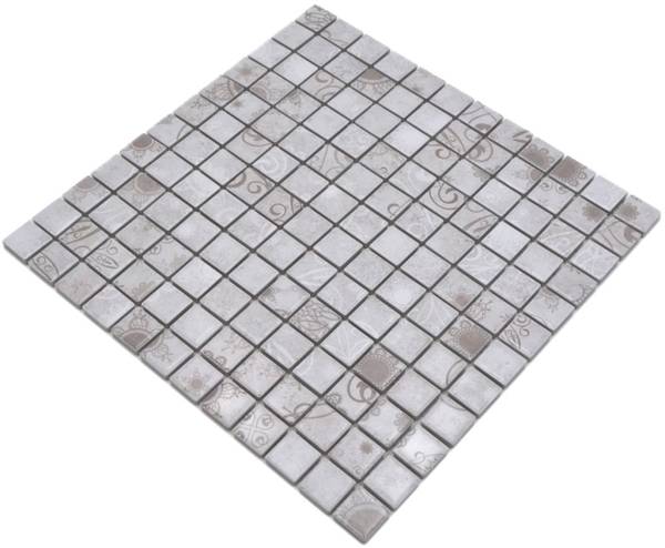 Mosaikfliesen LB 106 Grau - Keramik - 30 x 30 x 30 cm
