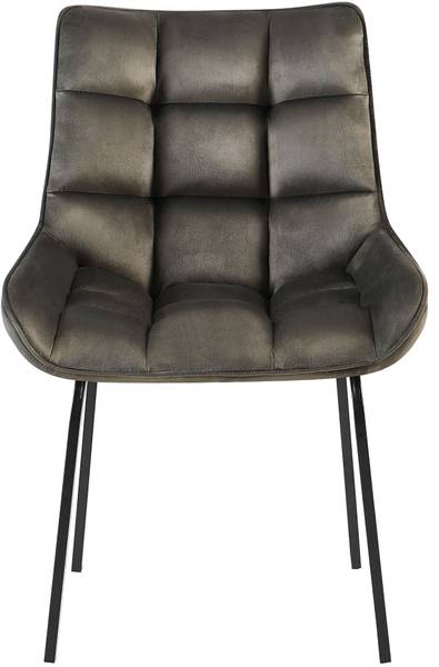 chaise salle à manger Saranda Lot de 2 Anthracite