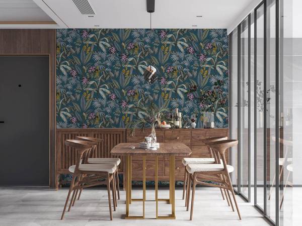 Vliestapete 387383-GU Blau - Kunststoff - 53 x 1 x 1005 cm