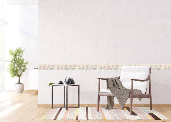 Tapetenbordüre 601674 Beige - Vinyl - 500 x 10 x 10 cm