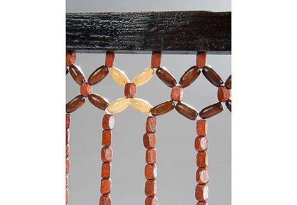 Vorhang SEVILLA Braun - Holzwerkstoff - 90 x 200 x 2 cm