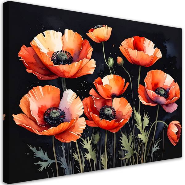 Wandbild Blumen 60 x 40 cm