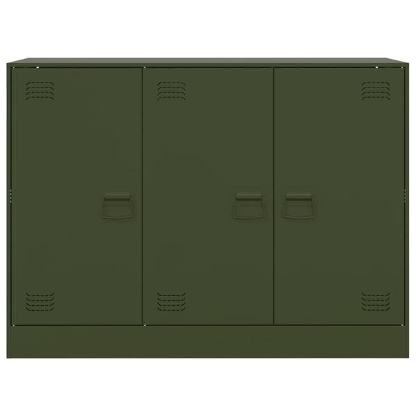 Sideboard 3033202 Grün - Stahl - 99 x 73 x 39 cm