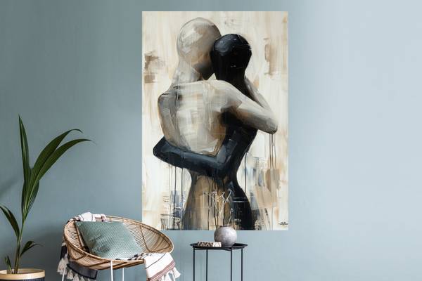 WANDTATTOO Liebe 80 x 120 cm - Durchmesser: 128 cm