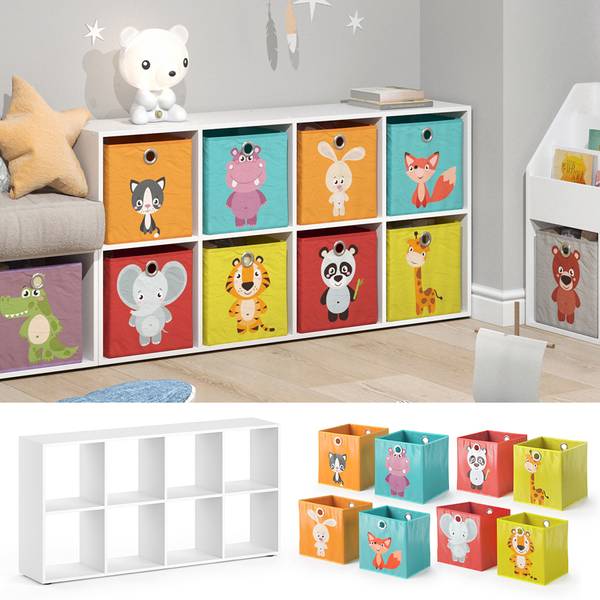 Kinderregal Scutum 37030 Weiß - Holzwerkstoff - 143 x 72 x 29 cm