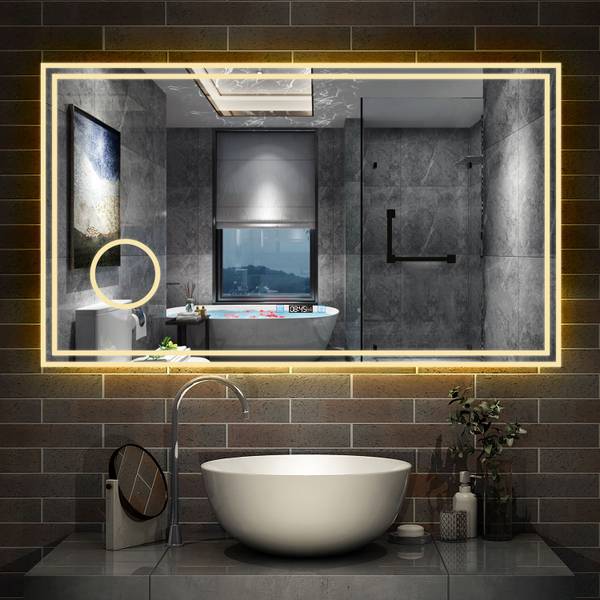 LED Badspiegel 14UhrTM Breite: 120 cm