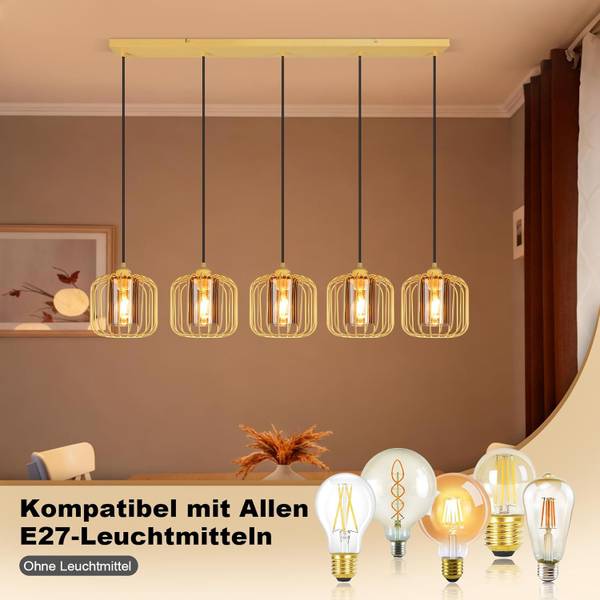 Pendelleuchte Reiff Gelb - Metall - 20 x 18 x 100 cm