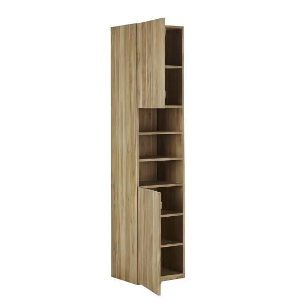 Badezimmersäule aus Teakholz Beige - Massivholz - 45 x 200 x 40 cm