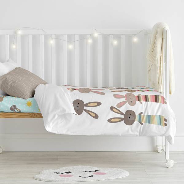 Rabbit family Set housse couette 115x145 Textile - 115 x 1 x 145 cm