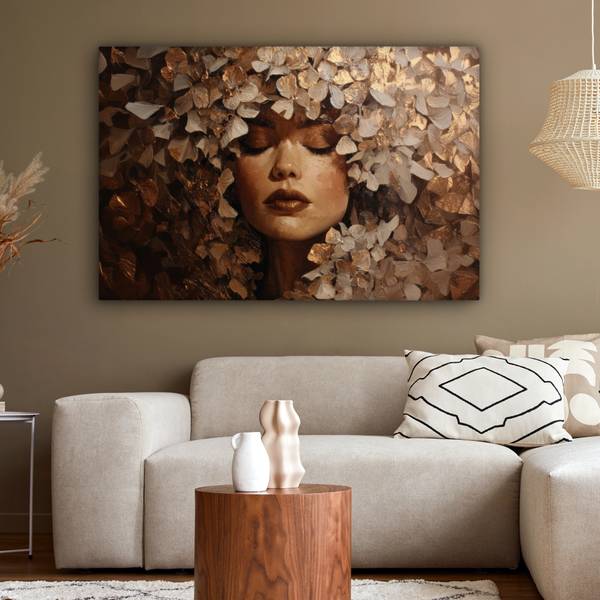TABLEAU SUR TOILE Femme 150 x 100 cm