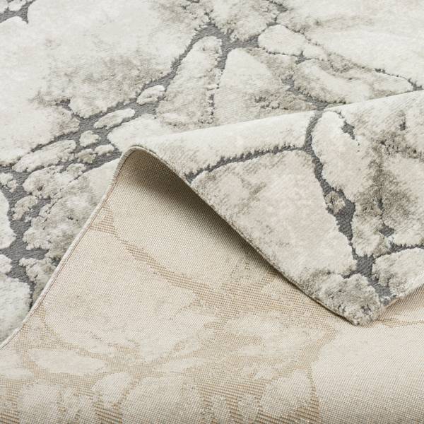 Venezia Teppich Marmor Opitk Grau - Textil - 120 x 1 x 170 cm