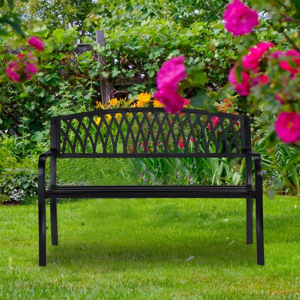 Schwarze Gartenbank kaufen